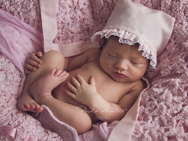 Sesión de fotos a bebé de 12 días